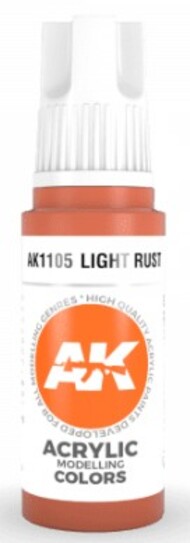  AK Interactive  NoScale Light Rust Acrylic Paint 17ml Bottle AKI11105