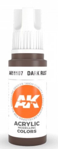  AK Interactive  NoScale Dark Rust Acrylic Paint 17ml Bottle AKI11107