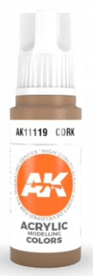  AK Interactive  NoScale Cork Acrylic Paint 17ml Bottle AKI11119