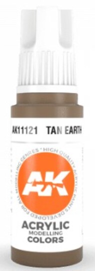  AK Interactive  NoScale Tan Earth Acrylic Paint 17ml Bottle AKI11121