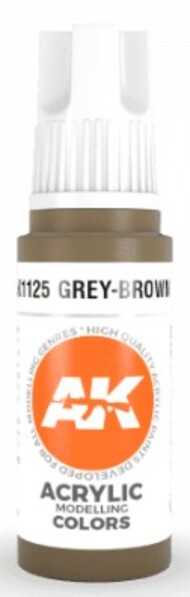  AK Interactive  NoScale Grey Brown Acrylic Paint 17ml Bottle AKI11125