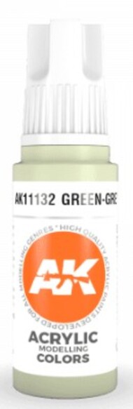  AK Interactive  NoScale Green Grey Acrylic Paint 17ml Bottle AKI11132