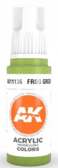 AK Interactive  NoScale Frog Green Acrylic Paint 17ml Bottle AKI11136