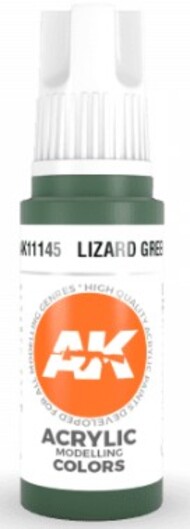  AK Interactive  NoScale Lizard Green Acrylic Paint 17ml Bottle AKI11145
