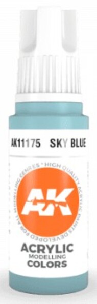  AK Interactive  NoScale Sky Blue Acrylic Paint 17ml Bottle AKI11175