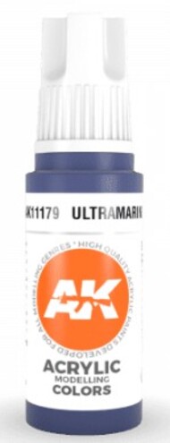  AK Interactive  NoScale Ultramarine Acrylic Paint 17ml Bottle AKI11179
