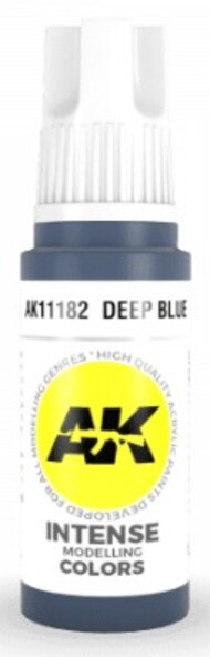  AK Interactive  NoScale Deep Blue Acrylic Paint 17ml Bottle AKI11182