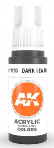  AK Interactive  NoScale Dark Sea Blue Acrylic Paint 17ml Bottle AKI11190