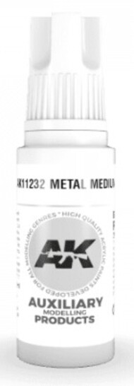  AK Interactive  NoScale Metal Medium Acrylic Paint 17ml Bottle AKI11232