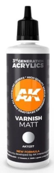  AK Interactive  NoScale Matt Acrylic Varnish 100ml Bottle AKI11237