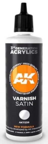  AK Interactive  NoScale Satin Acrylic Varnish 100ml Bottle AKI11238