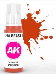 AK Interactive  NoScale Color Punch: Beast Brown 3G Acrylic Paint 17ml Bottle AKI11278