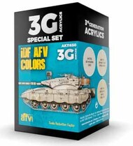 AFV Series: IDF AFV Combos Acrylic Paint Set (3 Colors) 17ml Bottles #AKI11650