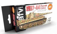 AFV Series: German War 1937-44 Acrylic Paint Set (6 Colors) 17ml Bottles #AKI11656