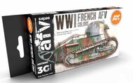 AFV Series: WWI French Acrylic Paint Set (6 Colors) 17ml Bottles #AKI11660