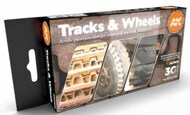 Track & Wheels Acrylic Paint Set (6 Colors) 17ml Bottles #AKI11672
