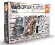  AK Interactive  NoScale Old & Weathered Wood Vol.2 Acrylic Paint Set (6 Colors) 17ml Bottles AKI11674
