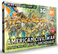 American Civil War Personal Mixes by Rafa Archiduque Gaming Acrylic Paint Set (18 Colors) #AKI11764