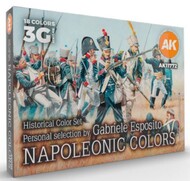 Historical Napoleonic Figures Acrylic Paint Set (18 Colors) - Pre-Order Item* #AKI11772