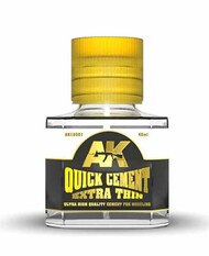  AK Interactive  NoScale Quick Cement Extra Thin 40ml Bottles* AKI12010