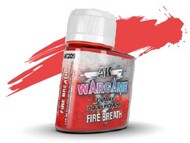  AK Interactive  NoScale Wargame Liquid Pigment: Fire Breath Enamel 35ml Bottle AKI1209