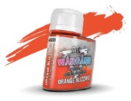  AK Interactive  NoScale Wargame Liquid Pigment: Orange Blizzard Enamel 35ml Bottle AKI1213