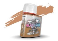  AK Interactive  NoScale Wargame Liquid Pigment: Medium Earth Enamel 35ml Bottle AKI1214