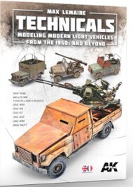  AK Interactive  Books Technicals Modeling Modern Light Vehicles from 1950s & Beyond Book* AKI130004