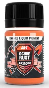 Ochre Rust Liquid Pigment Enamel 35ml Bottle AKI14002