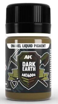 Dark Earth Liquid Pigment Enamel 35ml Bottle AKI14004