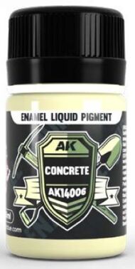 Concrete Liquid Pigment Enamel 35ml Bottle AKI14006
