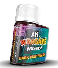  AK Interactive  NoScale Wargame Washes: Dark Rust Enamel 35ml Bottle AKI14204