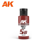  AK Interactive  NoScale Dual Exo: 5B Dirty Red Acrylic Paint 60ml Bottle AKI1510
