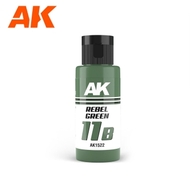  AK Interactive  NoScale Dual Exo: 11B Rebel Green Acrylic Paint 60ml Bottle AKI1522
