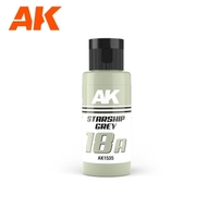  AK Interactive  NoScale Dual Exo: 18A Starship Grey Acrylic Paint 60ml Bottle AKI1535