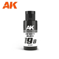  AK Interactive  NoScale Dual Exo: 19B Infinity Black Acrylic Paint 60ml Bottle AKI1538
