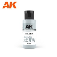  AK Interactive  NoScale Dual Exo: 21A Silver Acrylic Paint 60ml Bottle AKI1541