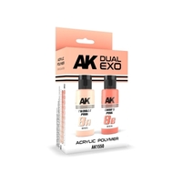  AK Interactive  NoScale Dual Exo: Twinkle Pink & Char's Pink Acrylic Paint Set 60ml Bottles AKI1550