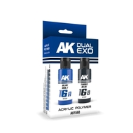  AK Interactive  NoScale Dual Exo: Blue Bolt & Turbo Blue Acrylic Paint Set 60ml Bottles AKI1560