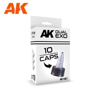  AK Interactive  NoScale Dual Exo: Interchangeable Conical Shaped Caps 24mm Diameter (10) AKI1567