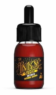  AK Interactive  NoScale Inks: Intense Sienna Acrylic 30ml Bottle AKI16010