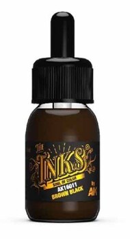 AK Interactive  NoScale Inks: Brown Black Acrylic 30ml Bottle AKI16011