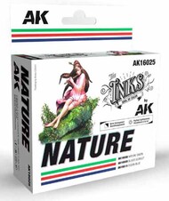 Inks: Nature Acrylic Set (3 Colors) 30ml Bottles #AKI16025