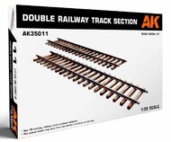 AK Interactive  1/35 Double Railway 7.5" Long Track Sections AKI35011