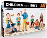  AK Interactive  1/35 Children Set !: Boys (6) (Plastic Kit) (New Tool) AKI35016