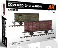  AK Interactive  1/35 German Railway Covered G10 Wagon Freight Car w/Track Section AKI35502