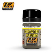  AK Interactive  NoScale Dust & Deposit Sand Yellow Enamel Paint 35ml Bottle AKI4061