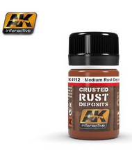  AK Interactive  NoScale Medium Rust Crusted Deposits Enamel Paint 35ml Bottle AKI4112