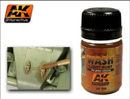  AK Interactive  NoScale Light Rust Wash Enamel Paint 35ml Bottle AKI46