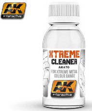  AK Interactive  NoScale Xtreme Cleaner for Xtreme Metal Color Range 100ml Bottle AKI470